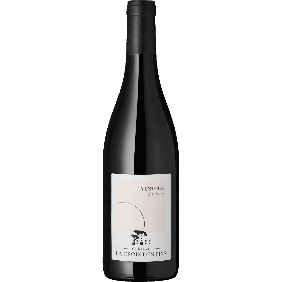 Eine einzelne Flasche Rotwein mit schlichtem Etikett aus einem Probierpaket, stehend vor hellem Hintergrund. Das Produkt vermittelt Eleganz und eignet sich für Weinproben, Feierlichkeiten oder als Geschenk.