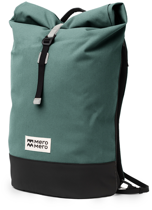 Rucksackähnliche Fahrradtasche »Annecy« in den Farben Grün und Schwarz, mit verstellbaren Trageriemen und wasserabweisendem Material.