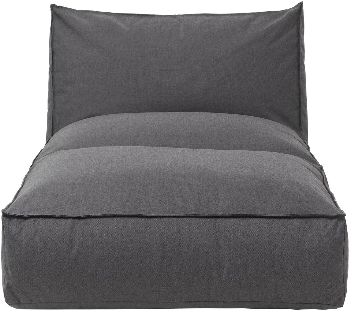 Outdoor-Bett Modell STAY, 80 x 190 cm, in modernem grauen Design. Ideal für Garten und Terrasse.
