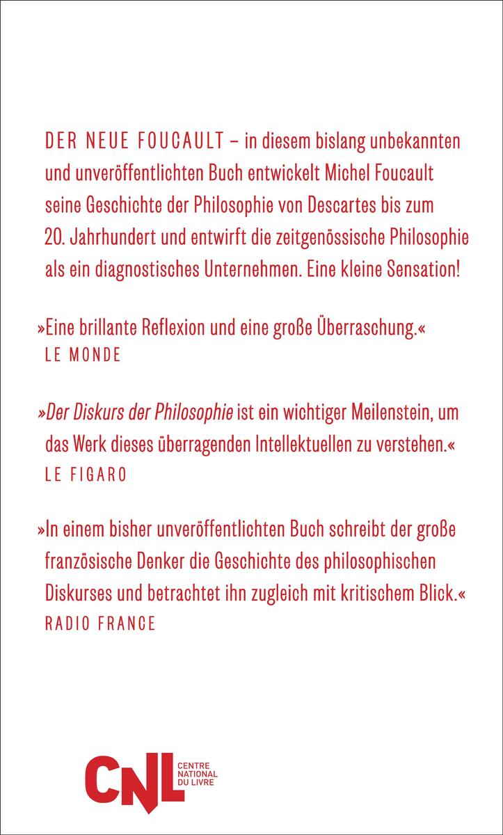 Rückansicht - Foucault, M: Diskurs der Philosophie