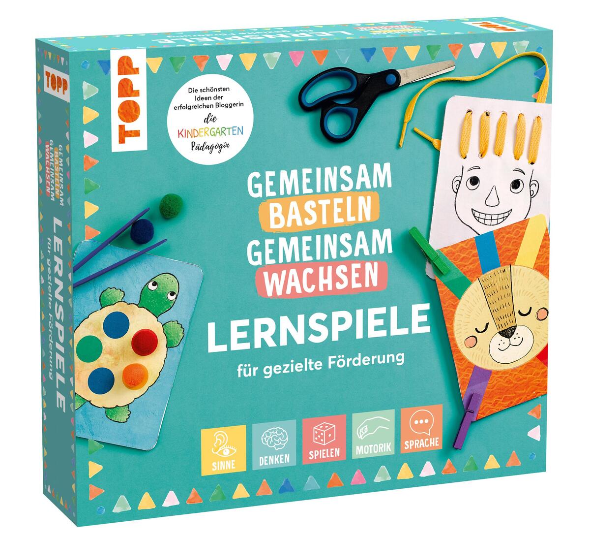 Cover Gemeinsam basteln, gemeinsam wachsen - Lernspiel-Box für gezielte Förderung