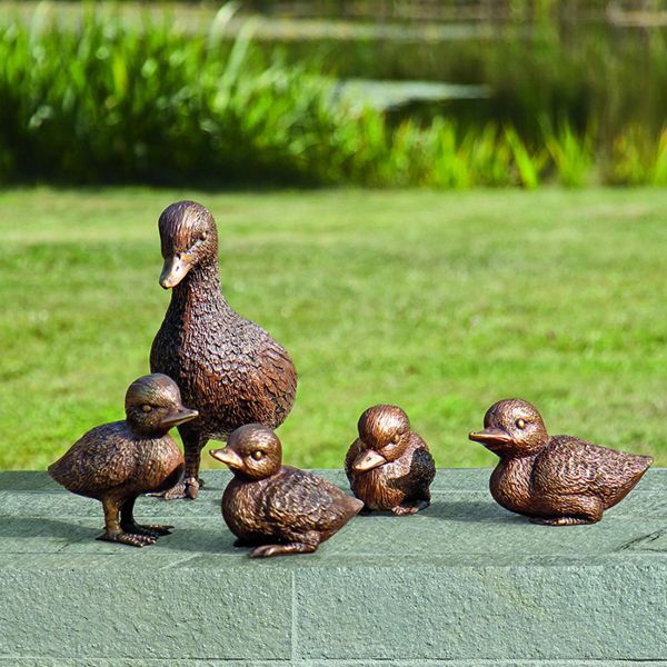 Gartenskulpturen »Entenfamilie«